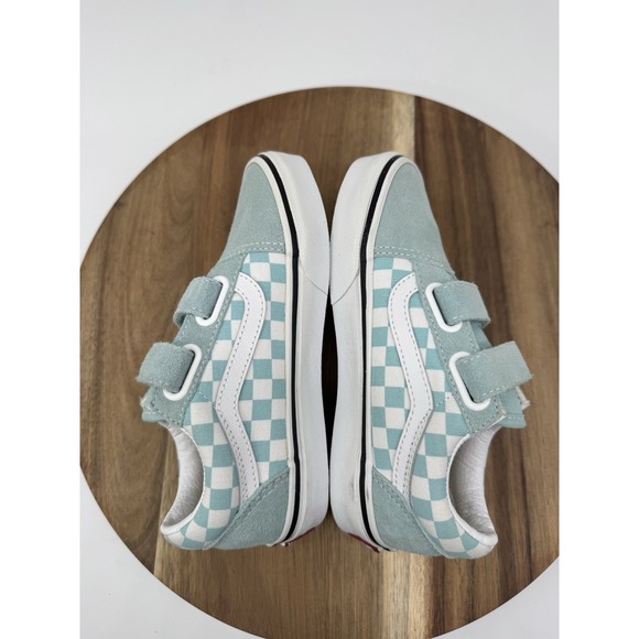 VANS YOUTH SIZE 1 OLD SKOOL V CHECKERBOARD SNEAKER/SHOES Color Theory Never Worn - Picture 6 of 9